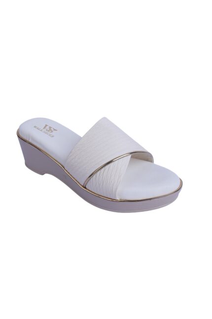 Walk Shoes Lvory Wedge Slides